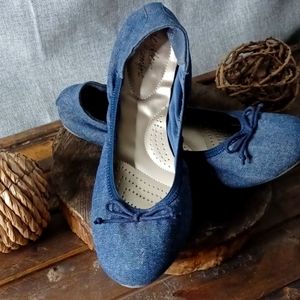 Blue Denim Ballet Flat
